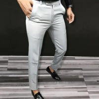 Premium Waist Adjustable Lycra Men's Trouser (Pack of 2)