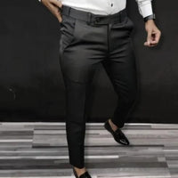 Premium Waist Adjustable Lycra Men's Trouser (Pack of 2)